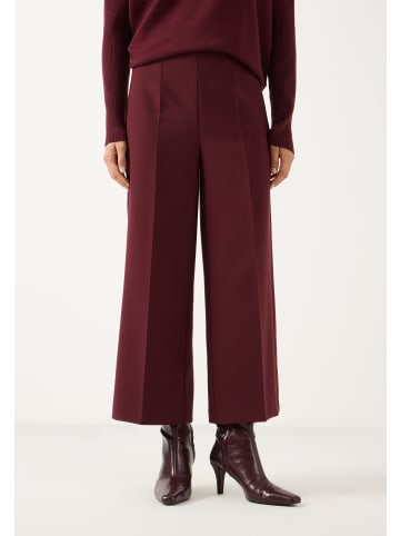 More & More verkürzte, weite Hose in pomegranate red