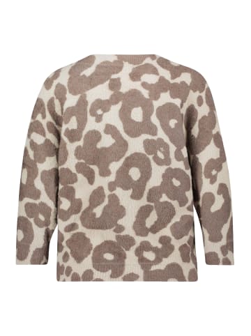 Betty Barclay Strickpullover mit Fledermausärmeln in Taupe/Taupe