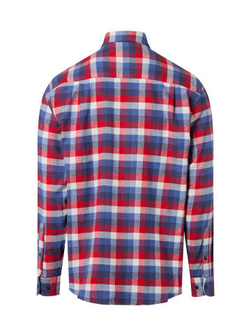 Andrew James Flanellhemd in blau rot - 0005