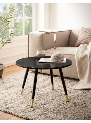 FineBuy Couchtisch in Schwarz / MDF / 60x60x41