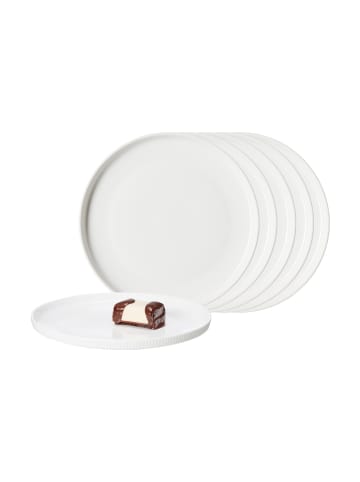 Ritzenhoff & Breker 6er Set Dessertteller Kelly ø 21 cm weiß in weiß