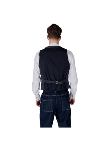 Gianni Lupo Blau Baumwolle Weste