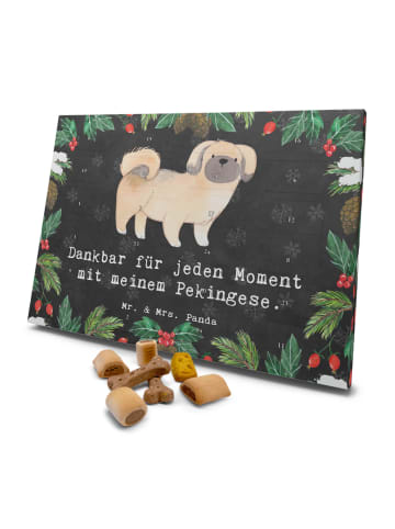 Mr. & Mrs. Panda Hund Adventskalender Pekingese Moment mit Spruch in Kreidetafel