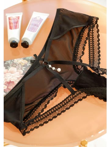 PETITE FLEUR GOLD Panty-Ouvert in schwarz