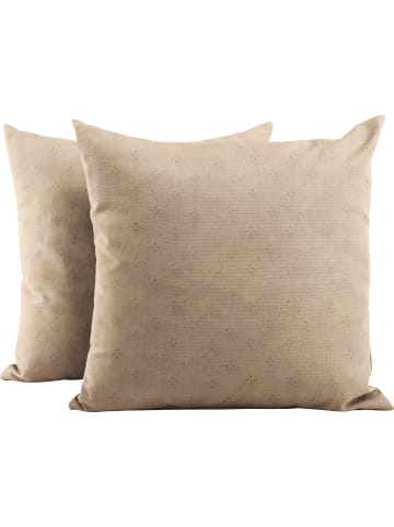 Erwin Müller Microfaser Kissenhülle 2er-Pack in creme