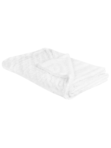 Beliani Tagesdecke KANDILLI in Weiß - (W) 150 x (H) 1 x (L) 200 cm