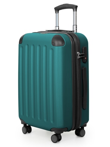 Hauptstadtkoffer Spree - Koffer Handgepäck Bordgepäck Trolley 55 x 36 x 21 cm, 42 L, TSA in Aquagrün