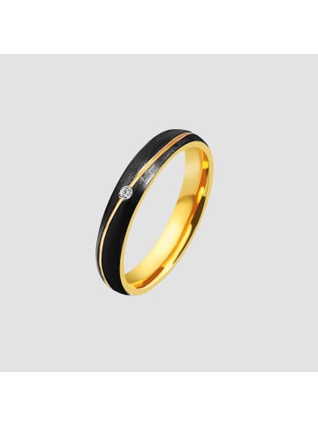 Adeliás Damen Ring aus Edelstahl mit Strass Steinchen in silber