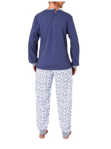 NORMANN Pflegeoverall langarm Reissverschluss - 21512 in blau