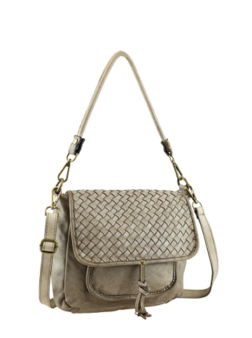 collezione alessandro Schultertasche " Eddie " in taupe