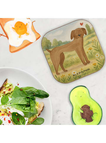 Mr. & Mrs. Panda Tassenuntersetzer Hund Dogge Design ohne Spruch in Weiß