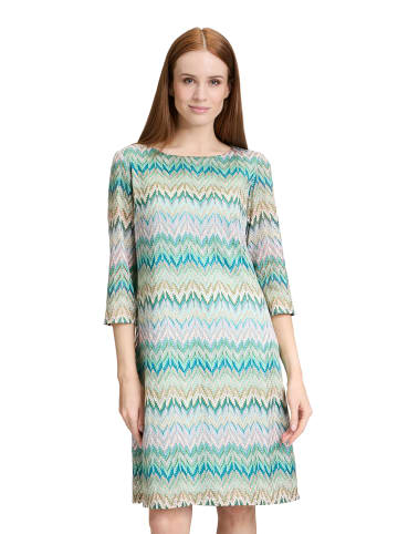 Betty Barclay Etuikleid mit 3/4 Arm in Khaki/Blau