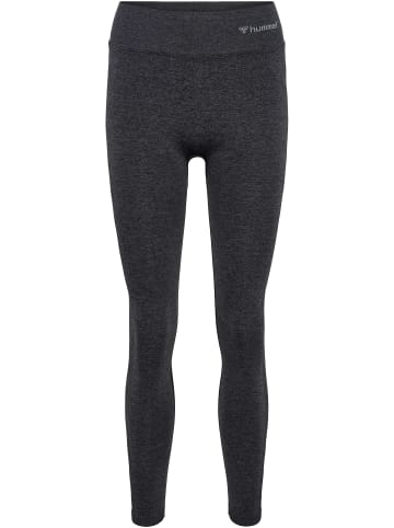 Hummel Hummel Leggings Hmlci Yoga Damen Atmungsaktiv Schnelltrocknend Nahtlosen in BLACK MELANGE