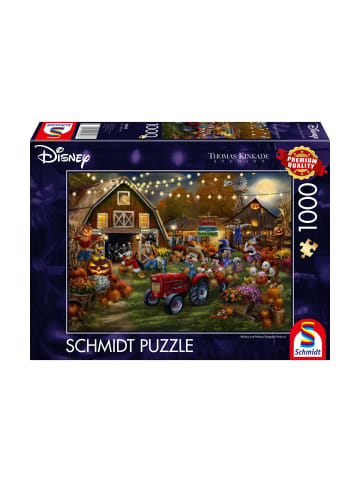 Schmidt Spiele Puzzle Thomas Kinkade Disney, Mickey Minnie Kürbisfest, 1000 Teile, ab 8 Jahre
