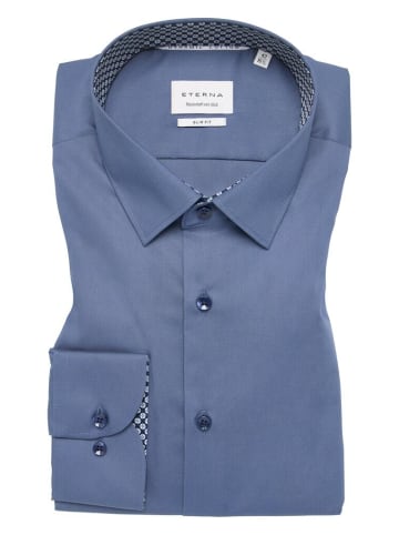 Eterna Langarmhemd in denim