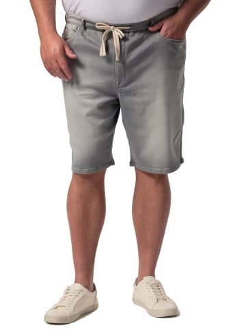 Men Plus Bermuda in grey denim