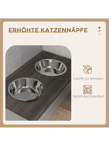 Pawhut Katzenhöhle Grau Spanplatte