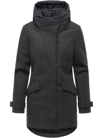 ragwear Wintermantel Petuja Felt YOUMODO in Dark Grey