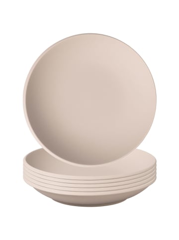 Villeroy & Boch 6er Set Schalen tief NewMoon in Beige ø 29 cm in beige