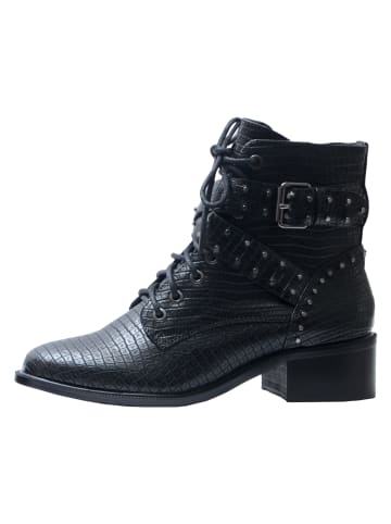 Divine Factory Biker-Stiefeletten Schwarz