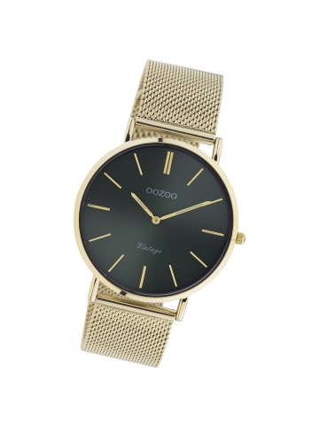 Oozoo Analog-Armbanduhr Oozoo Vintage Series gold groß (ca. 40mm)
