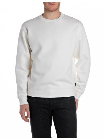 Replay Sweatshirt BRUSHED FLEECE in Weiß