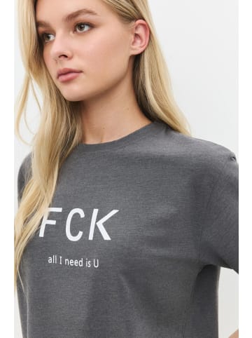 NO MATTER WHAT Shirt in Anthrazit