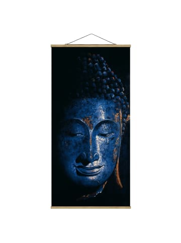 WALLART Stoffbild mit Posterleisten - Delhi Buddha in Blau