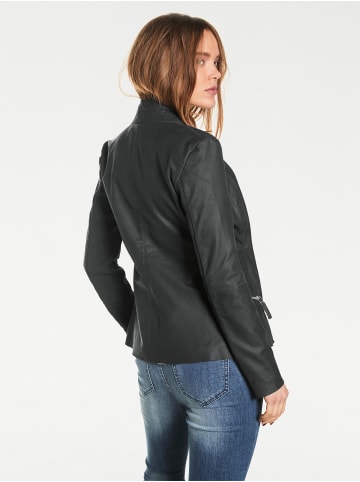Heine Lederjacke in schwarz