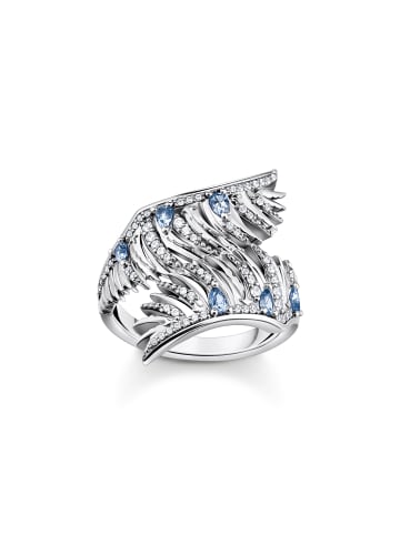 Thomas Sabo Ring in silber, blau, weiß