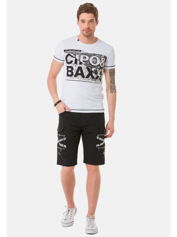 Cipo & Baxx Shorts in schwarz