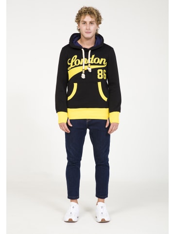 PLUS EIGHTEEN Herren Kapuzenpullover in Schwarz