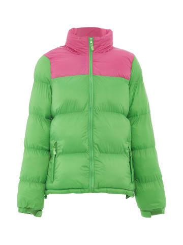 Libbi Wattierte Steppjacke in Saftiges Grün Rosa