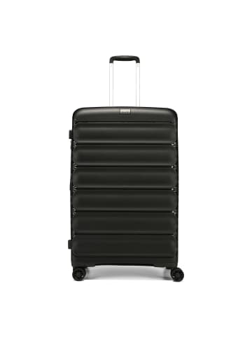 D&N Travel Line 4700 4 Rollen Trolley 78 cm mit Dehnfalte in black