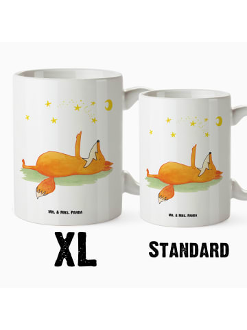 Mr. & Mrs. Panda XL Tasse Fuchs Sterne ohne Spruch in Weiß