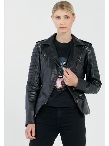 CBL Damen Lederjacke in Schwarz