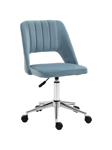 Vinsetto Bürostuhl-49B x 60T x 79-91H cm-Blau