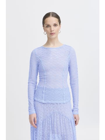 ICHI Langarmshirt in Blau