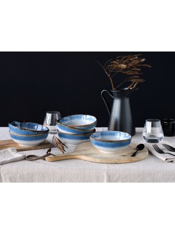 CreaTable Smoothie  Bowls Set Steinzeug in Blau