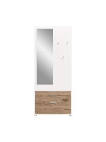 ebuy24 Garderobenmöbelset Polo Weiß 80 x 38 cm