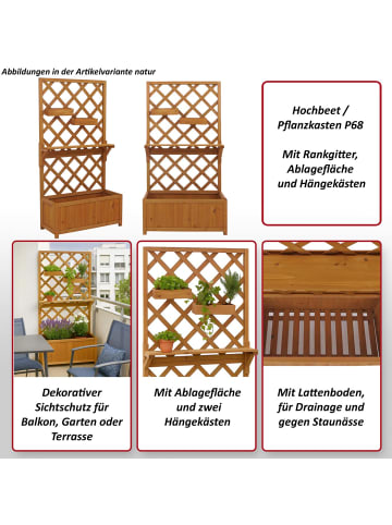 MCW Hochbeet P68, Braun