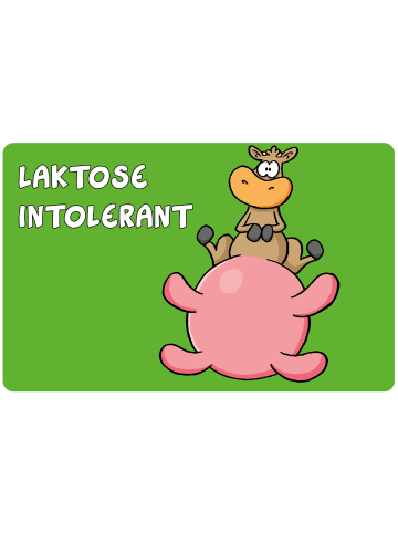 Ralph Ruthe Ralph Ruthe Frühstücksbrettchen - Laktose intolerant in grün