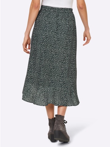 Heine Druck-Rock in moos-khaki-bedruckt