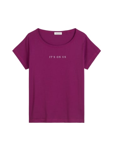 Marc O'Polo Print-T-Shirt regular in Juicy Berry