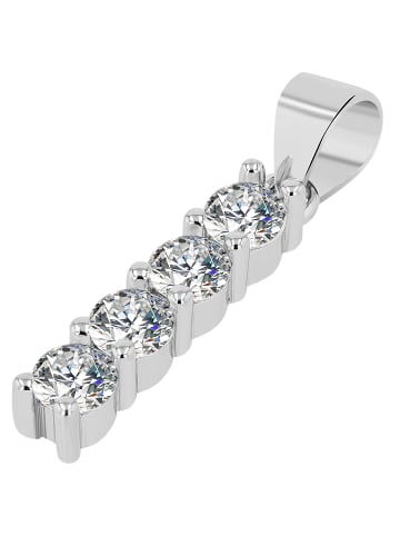 Adeliás Damen Anhänger aus 925 Silber mit Zirkonia in silber