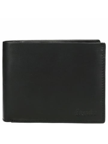 Esquire New Silk - Geldbörse 8cc 12 cm in schwarz