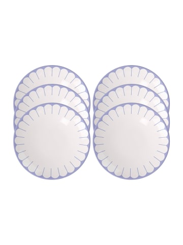 Villeroy & Boch 6er Set Frühstücksteller Fleur Couleur in ø 21,2 cm in Bleu
