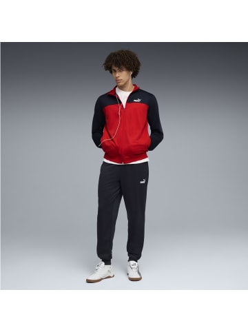 Puma Poly Colorblock Suit in Schwarz