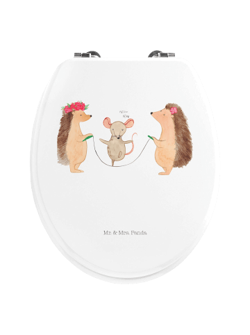 Mr. & Mrs. Panda Toilettensitz Igel Seilhüpfen ohne Spruch in Weiß