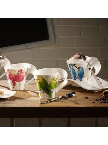 Villeroy & Boch Becher mit Henkel NewWave Caffè 300 ml in weiß-grün